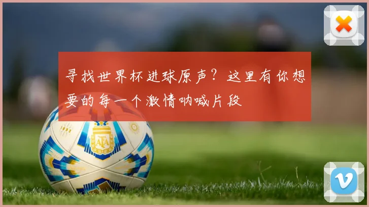 寻找世界杯进球原声？这里有你想要的每一个激情呐喊片段